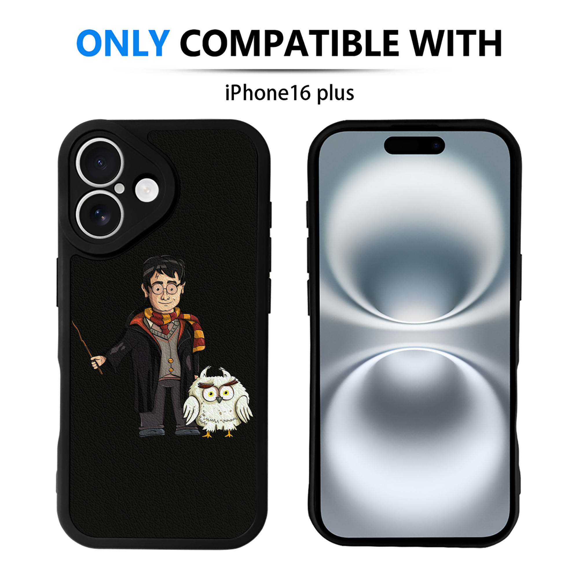 （画像用） Harry Potter ハリー・ポッターシリーズ 【iPhone 16シリーズ対応】シリコンスマホケース（レザー調） 材質：シリコン